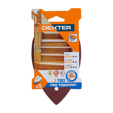 Delta Sanding Paper Wood G180 Dexter 5 Pieces 140X98Mm