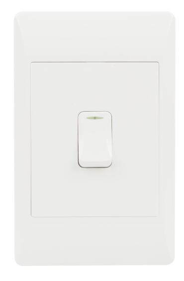 Wall switch WACO white 1 lever 2 way 2x4