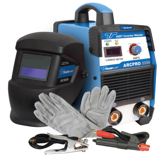 Inverter welder Arc Pro 2200 200A combo kit with accessories TRADE POWER