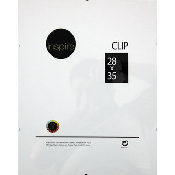 Inspire pic frame clip clear 28x35 