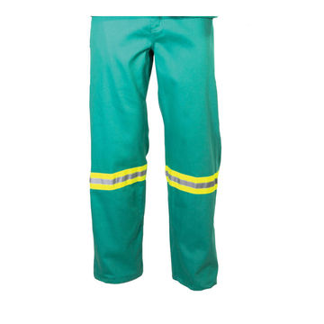 Work Pants Dromex Conti Reflective For Flame Protection Green Size 32