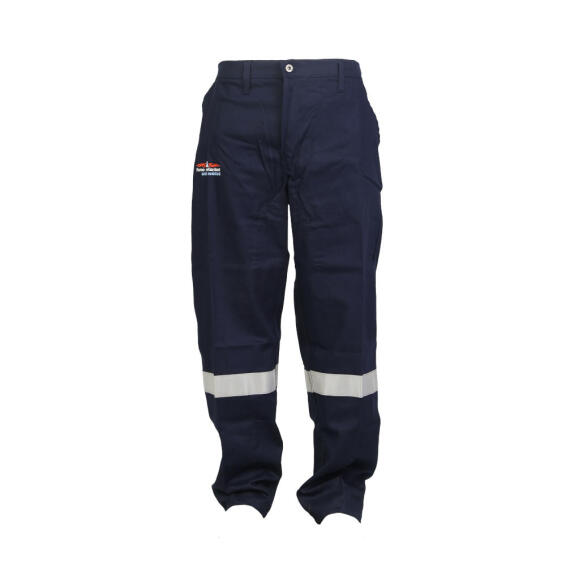 Work Pants Dromex Reflective For Flame & Acid Protection Navy Blue