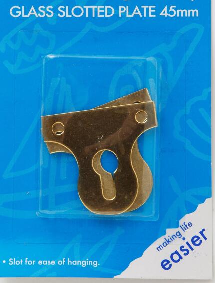 Glass slotted plate 45mm 2pc dejay