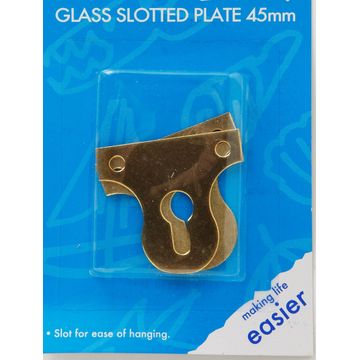 Glass slotted plate 45mm 2pc dejay