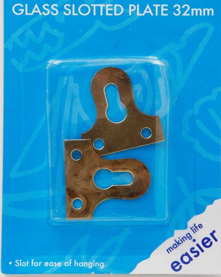 Glass slotted plate 32mm 2pc dejay