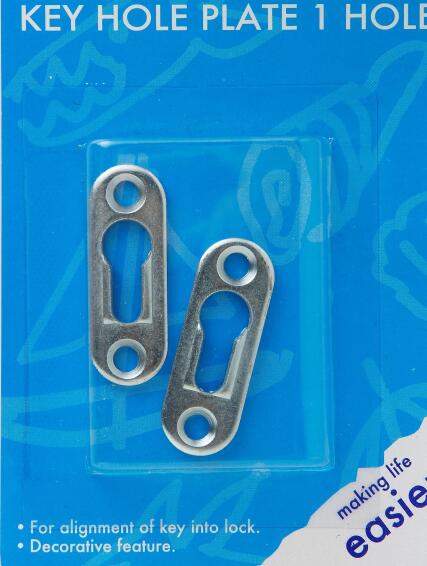 Key hole plate 1 hole 2pc dejay