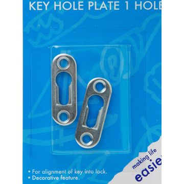 Key hole plate 1 hole 2pc dejay
