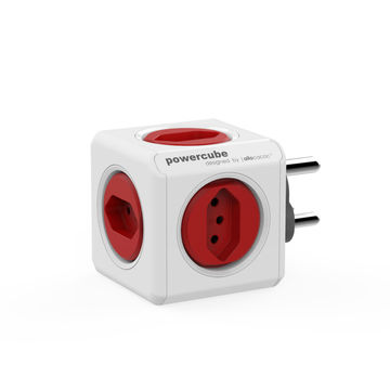 Multi-plug powercube ALLOCACOC red 5x2 pin