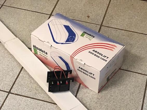 Garage door motor ABSOLIFT with battery & rail 600N