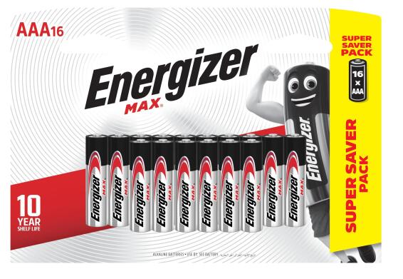 battery alkaline aaa 16 pck