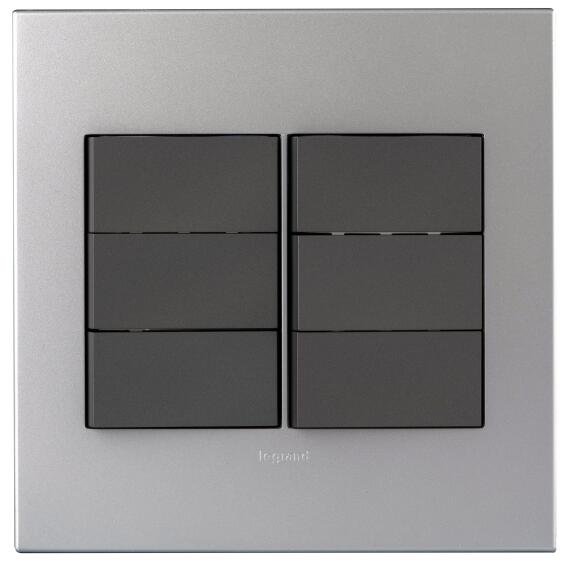 switch 6 lever 1way 4x4 swt m/soft alu