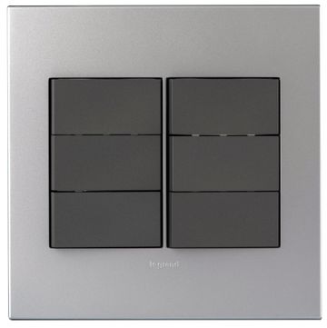 switch 6 lever 1way 4x4 swt m/soft alu
