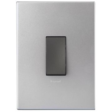 switch 1 lever dim press 2x4 m/soft alu