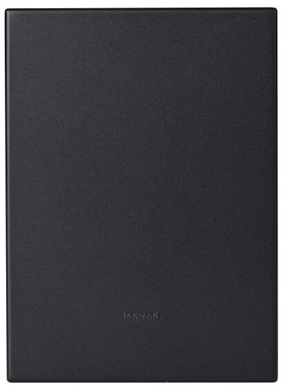Blank cover arteor LEGRAND 2x4 graphite