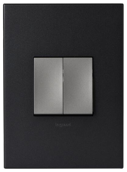 Switch arteor LEGRAND 2 lever 1 way 2x4 graphite