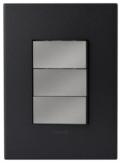 Switch arteor LEGRAND 3 lever 1 way 2x4 graphite