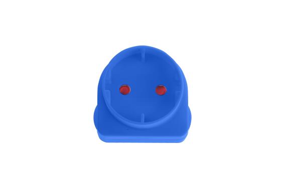 Adaptor schuko blue