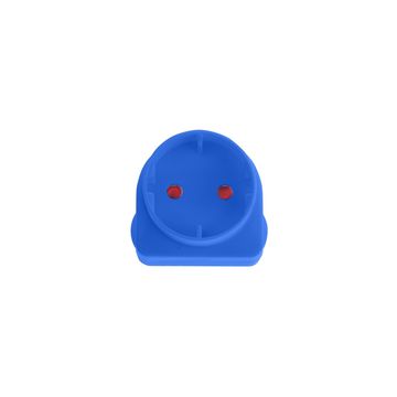 Adaptor schuko blue