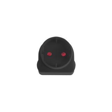 Adaptor schuko black