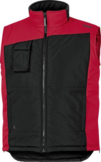 Work Vest Deltaplus Body Warmer Waterproof Red Size Large