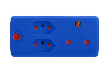 Multi-plug 1x3 & 2x2 pin blue