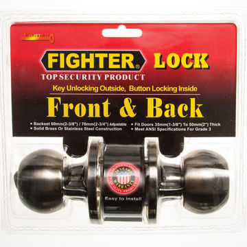 Knoblock round antique brass fighter