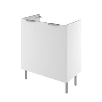 Sensea Easy Bathroom Cabinet With 2 Doors Excluding Basin White W70cmxD39.6cmxH81.8cm