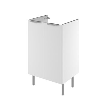 Sensea Easy Bathroom Cabinet With 2 Doors White Excluding Basin W50cmxD36.7xH81.8cm
