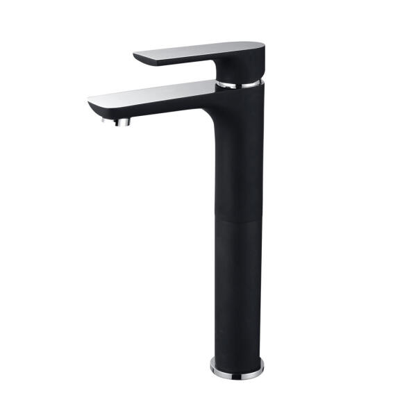 Bijiou geneva basin mixer chrome black