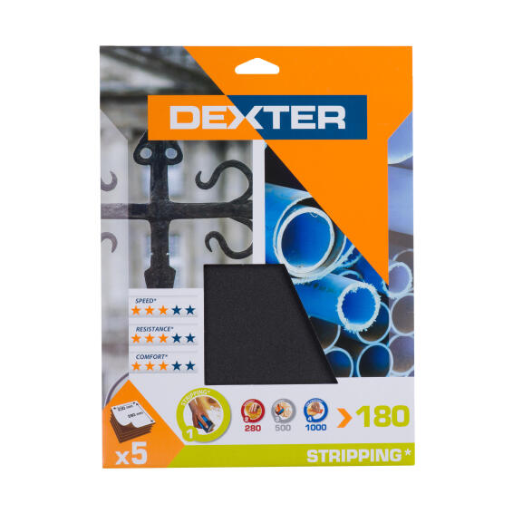 Sheet metal G180 DEXTER 5 pieces 230x280mm