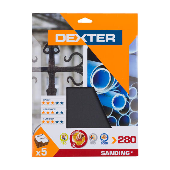 Sheet metal G280 DEXTER 5 pieces 230x280mm