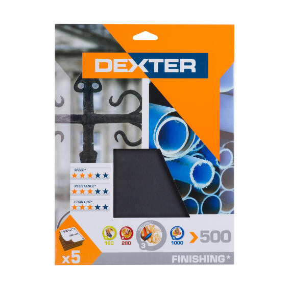 Sheet metal G500 DEXTER 5 pieces 230x280mm