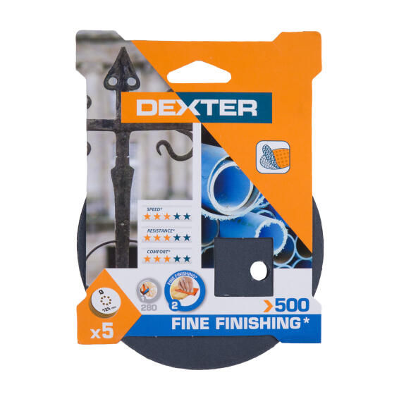 Hole san disc metal G500 DEXTER 5 pieces d125mm
