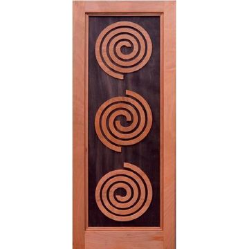 Exterior door engineered hardwood Shonglolo design W813mm x H2032mm