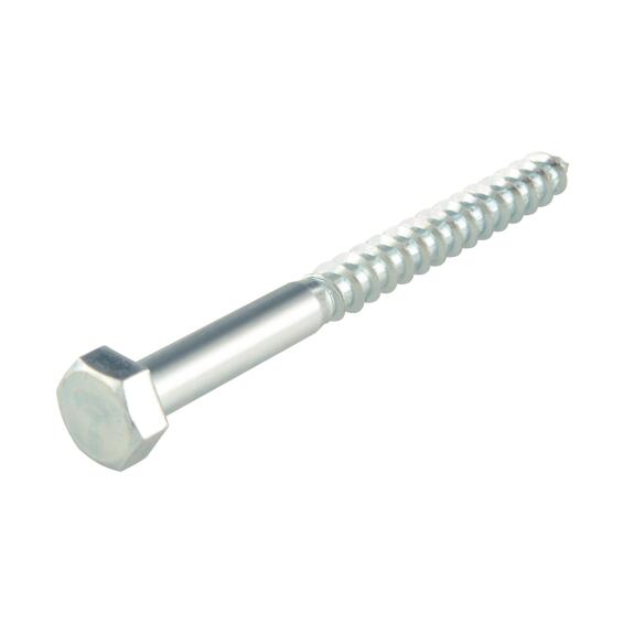 Wood screws hex head zinc plated M8x140mm standers
