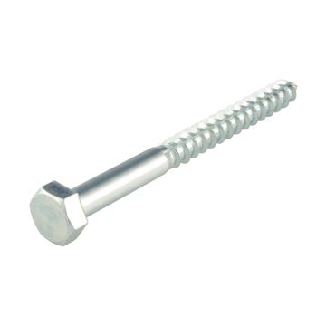 Wood screws hex head zinc plated M8x140mm standers