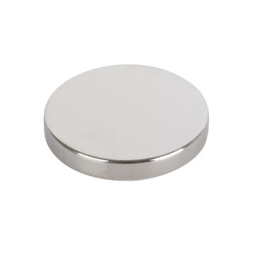 Magnet discs neodym silver colour 19mm 4pc