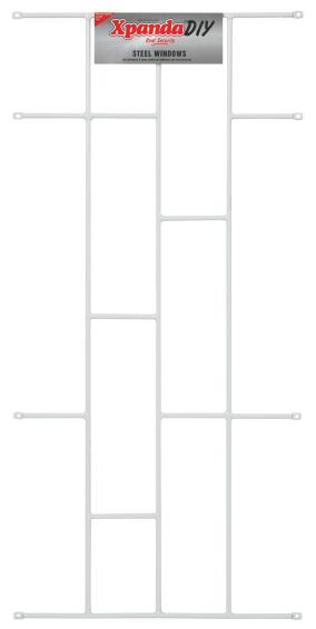 Burglar bar 460x1000mm brick white xpanda