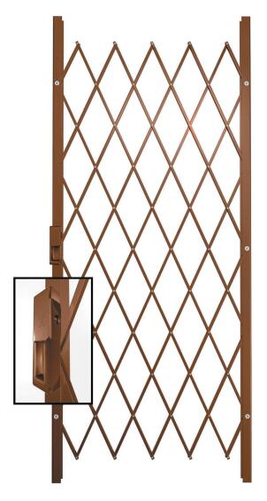Saftidor security gate type E 1450(w)x2000mm(h) bronze xpanda