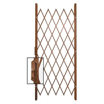 Saftidor security gate type E 1450(w)x2000mm(h) bronze xpanda