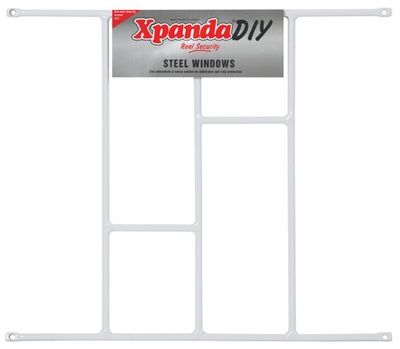 Burglar bar 530x450mm brick white xpanda
