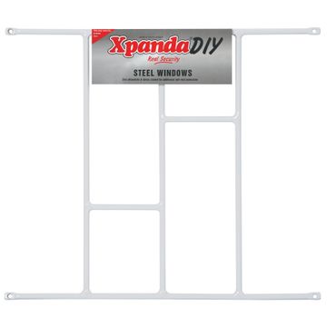 Burglar bar 530x450mm brick white xpanda