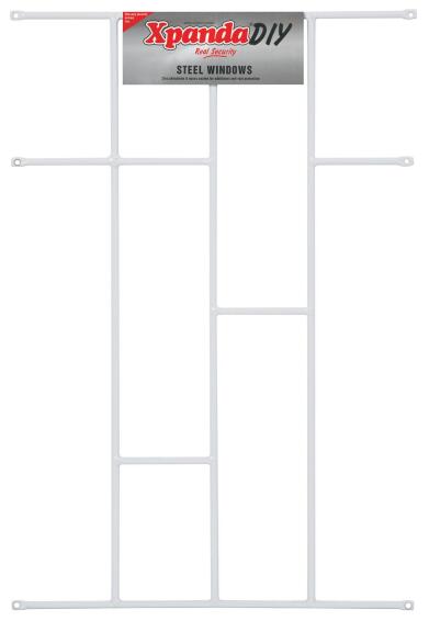 Burglar bar 550x700mm brick white xpanda