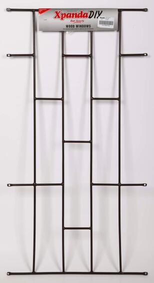 Burglar bar 530x1000mm brick bronze xpanda