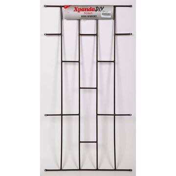 Burglar bar 530x1000mm brick bronze xpanda