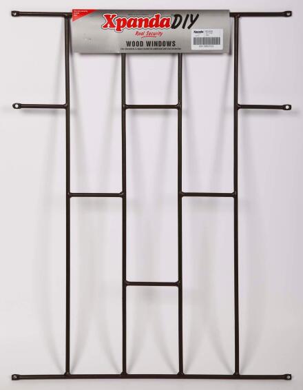 Burglar bar 530x700mm brick bronze xpanda