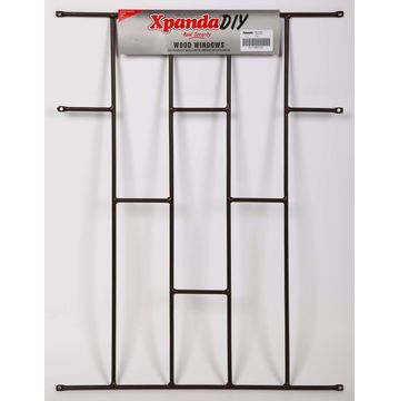 Burglar bar 530x700mm brick bronze xpanda