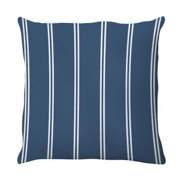 Naterial Seaside Deco Cushion Polycotton 45x45cm Blue Denim