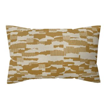 Naterial Deco Cushion Arty Polycotton  45x30cm Yellow Pecan