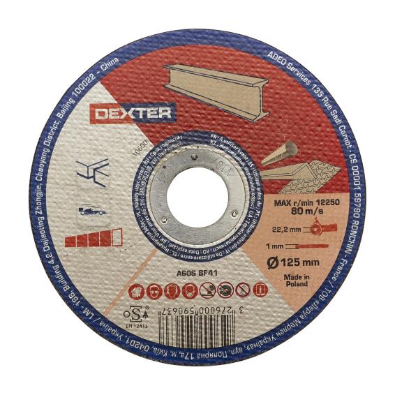Cutting Disc Dexter Metal/Inox 125X1X22,2Mm